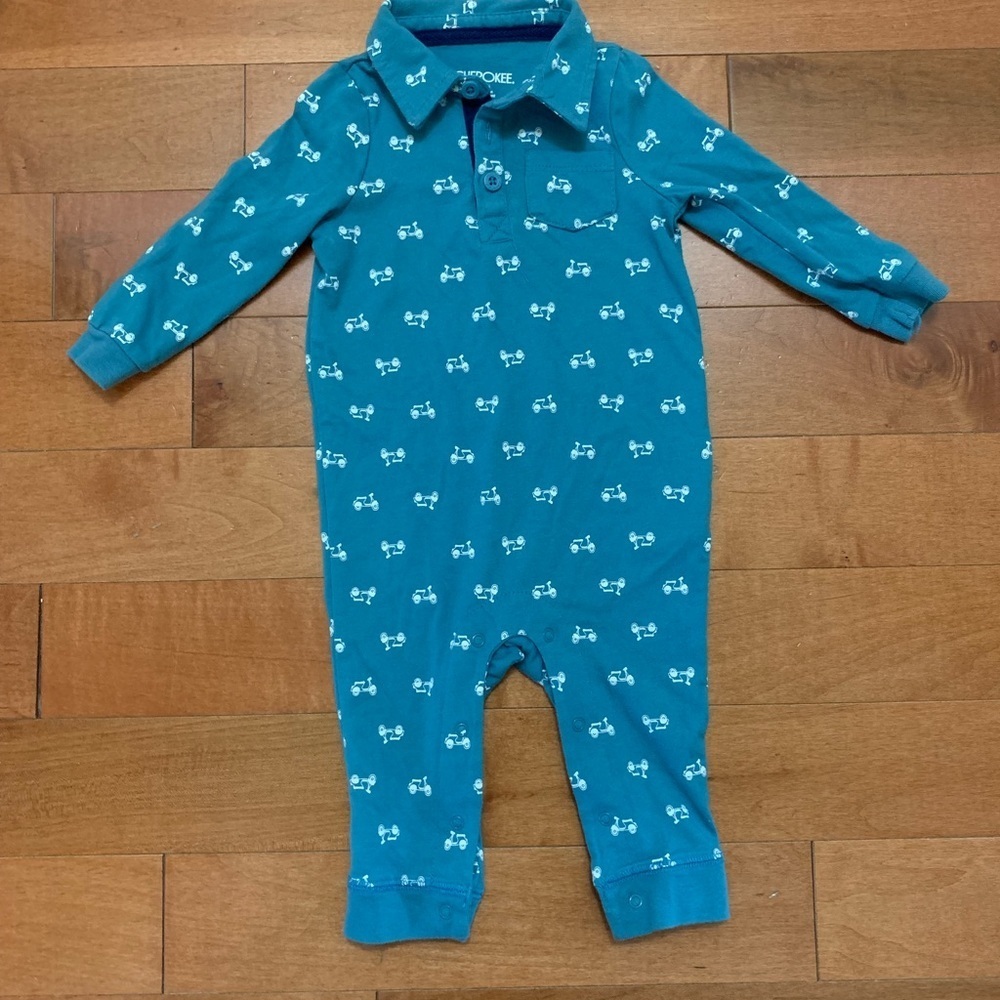 {6/$30} Cherokee collared one piece outfit